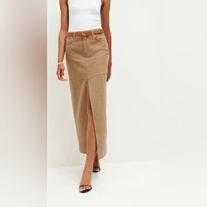 Reformation Size 25 Maxi Skirt in Vintage Marzipan